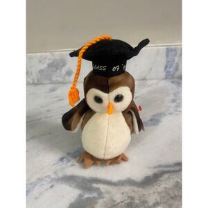 Ty Beanie Baby Wise Owl Class of 1998 Graduation Cap Vintage Plush With Tag